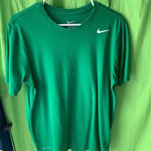 GREEN NIKE DRI-FIT T-SHIRT